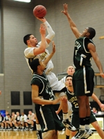 Men's Basketball Uses Second Half Run To Defeat Lancers, 70-64