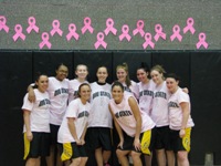 Women's Basketball Hold Successful WBCA Pink ZoneDay