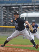 Matt DiCato tossed a 4-hit shutout in opening round of MASCAC Tournament. Photo courtesy of WSU.