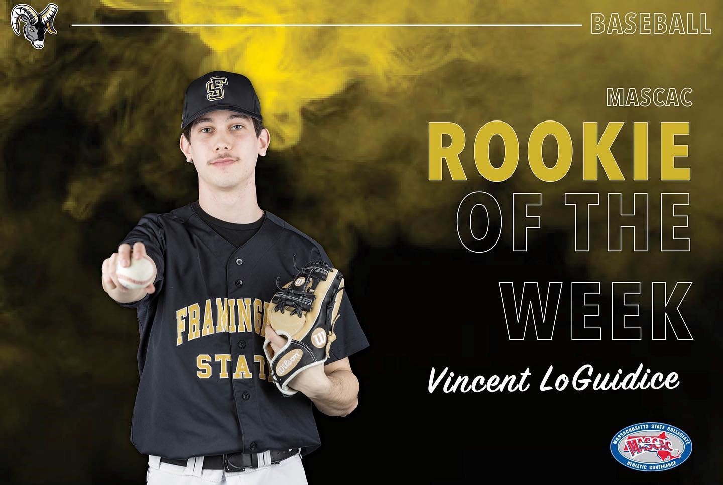 LoGuidice Named MASCAC Baseball Rookie of the Week