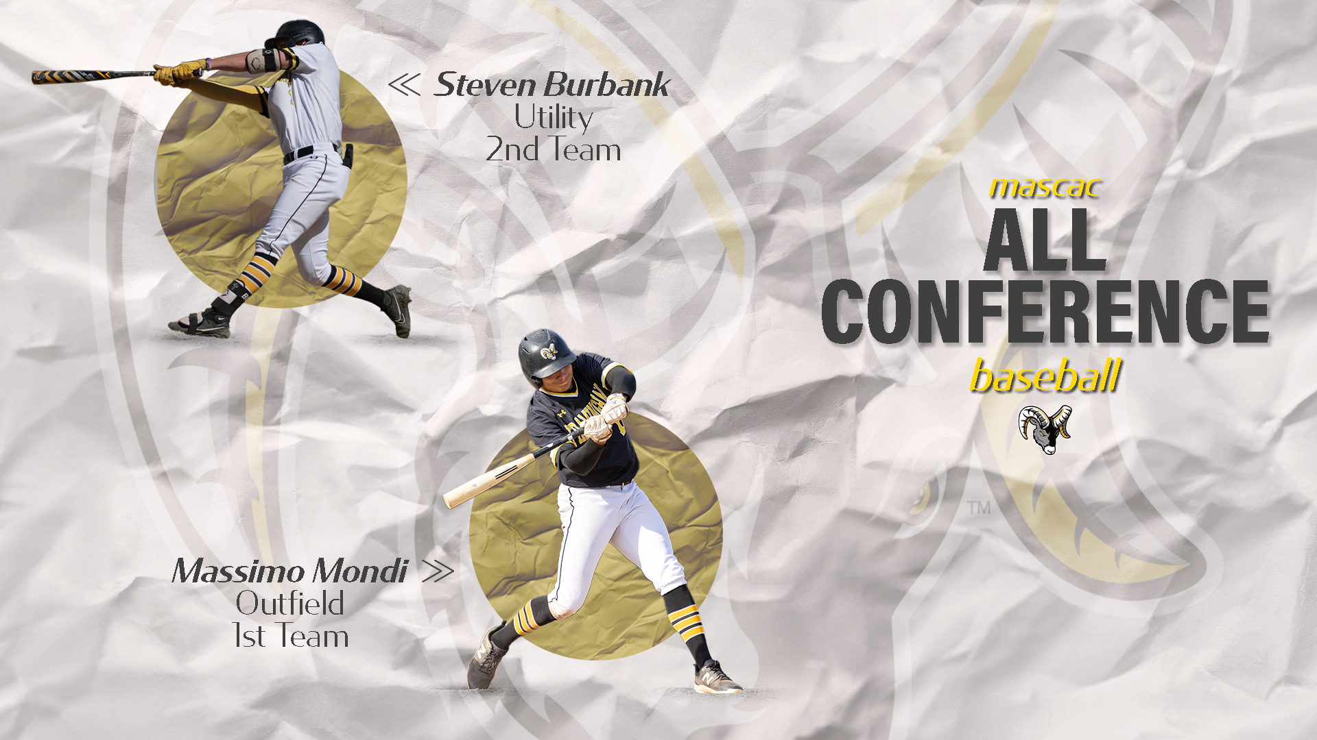 Mondi and Burbank Earn All-MASCAC Baseball Honors