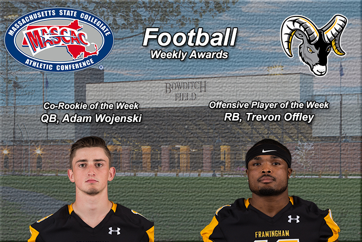 Offley and Wojenski Earn MASCAC Football Weekly Honors