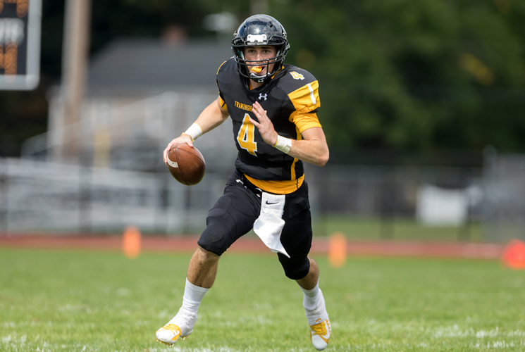 Football Sails Past Mass. Maritime 28-13