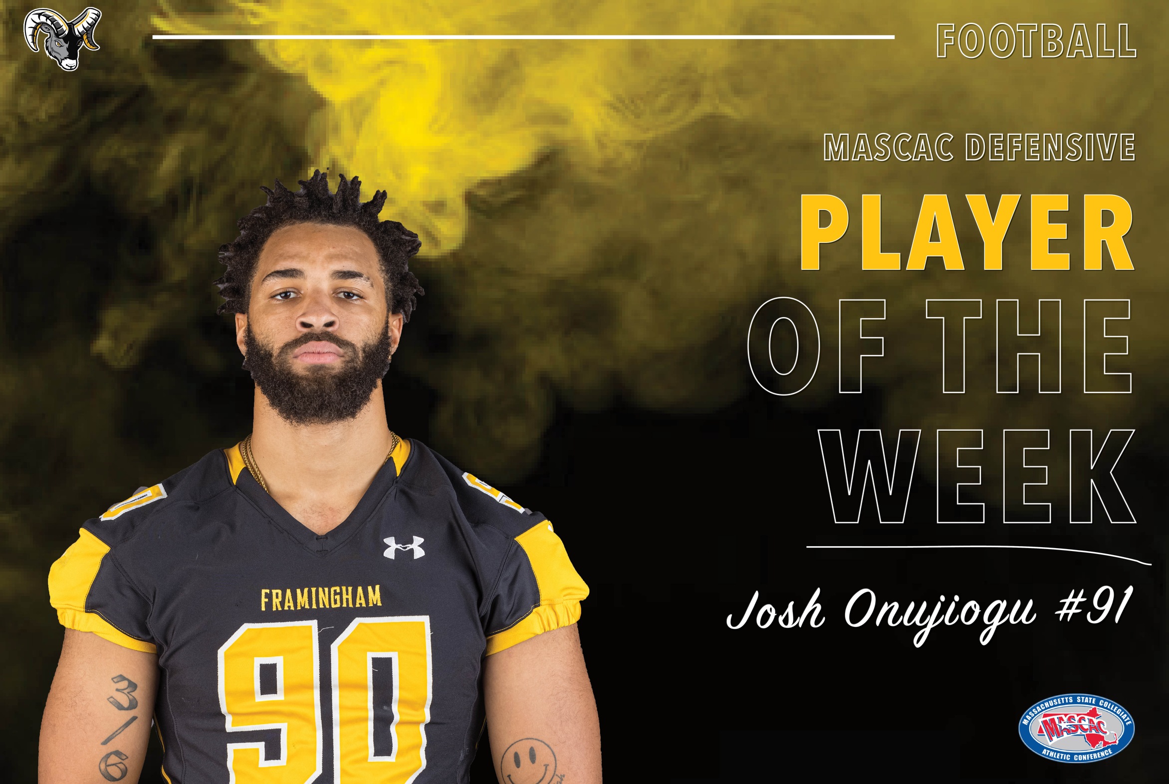 Onujiogu Repeats as MASCAC Defensive Player of the Week