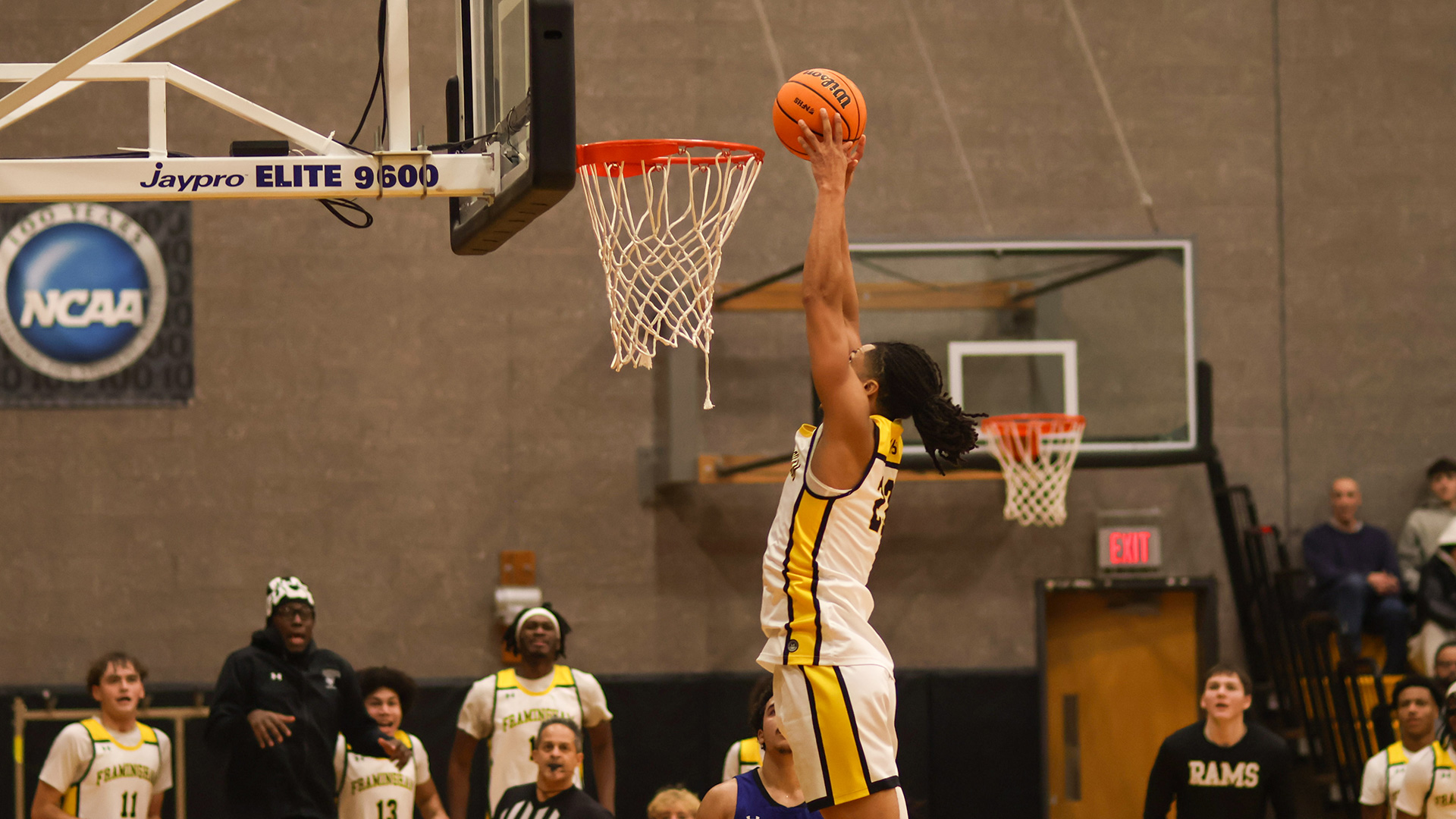 Fourth Seed Men's Basketball Storms Past Fifth Seed Bridgewater State 87-86