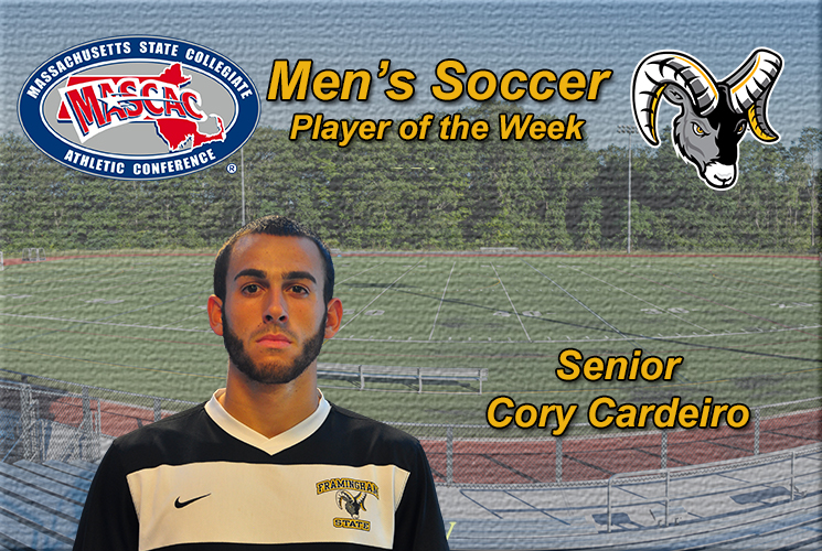 Cardeiro Named MASCAC Men&rsquo;s Soccer Player of the Week