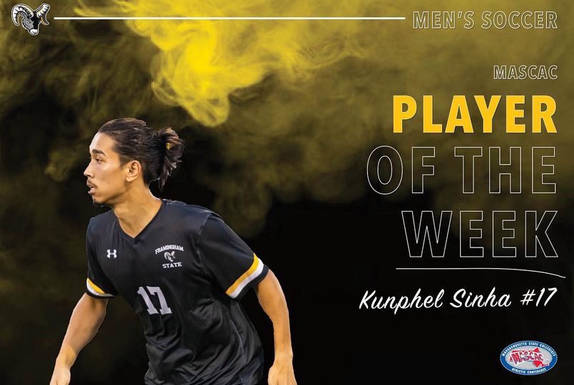Sinha Earns MASCAC Men&rsquo;s Soccer Player of the Week