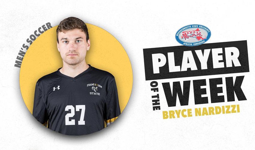 Nardizzi Repeats as MASCAC Men&rsquo;s Soccer Player of the Week Honors