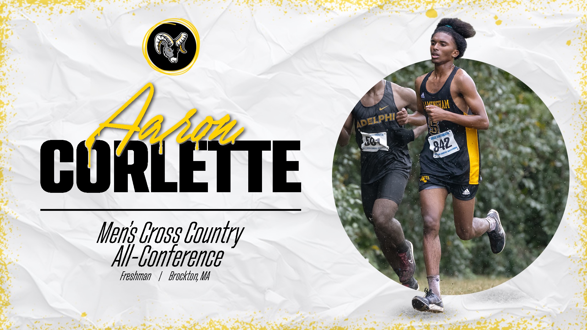 Corlette Earns All-MASCAC Men's Cross Country Honors