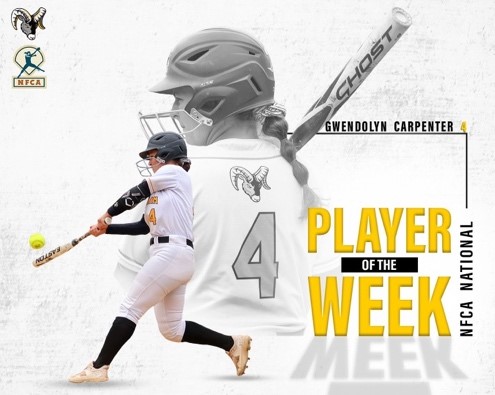 Carpenter Named Louisville Slugger/NFCA Division III National Player of the Week