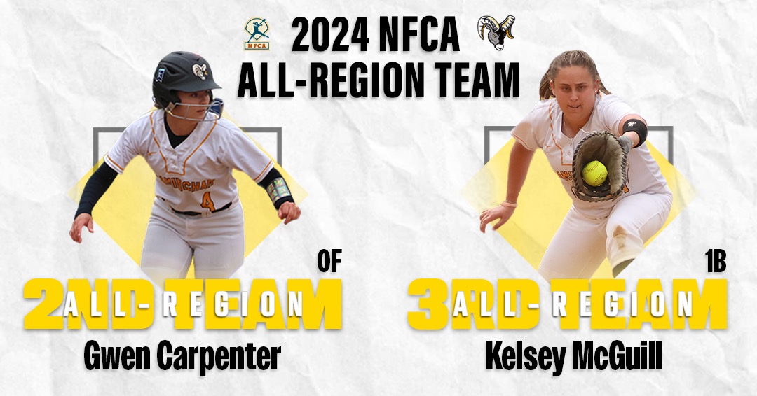 Carpenter and McGuill Earn NFCA All-Region Honors