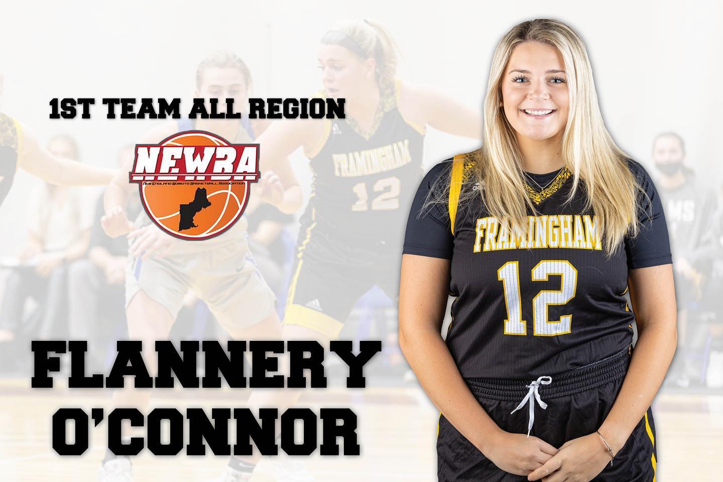 O&rsquo;Connor Earns NEWBA First Team All-Region Honors