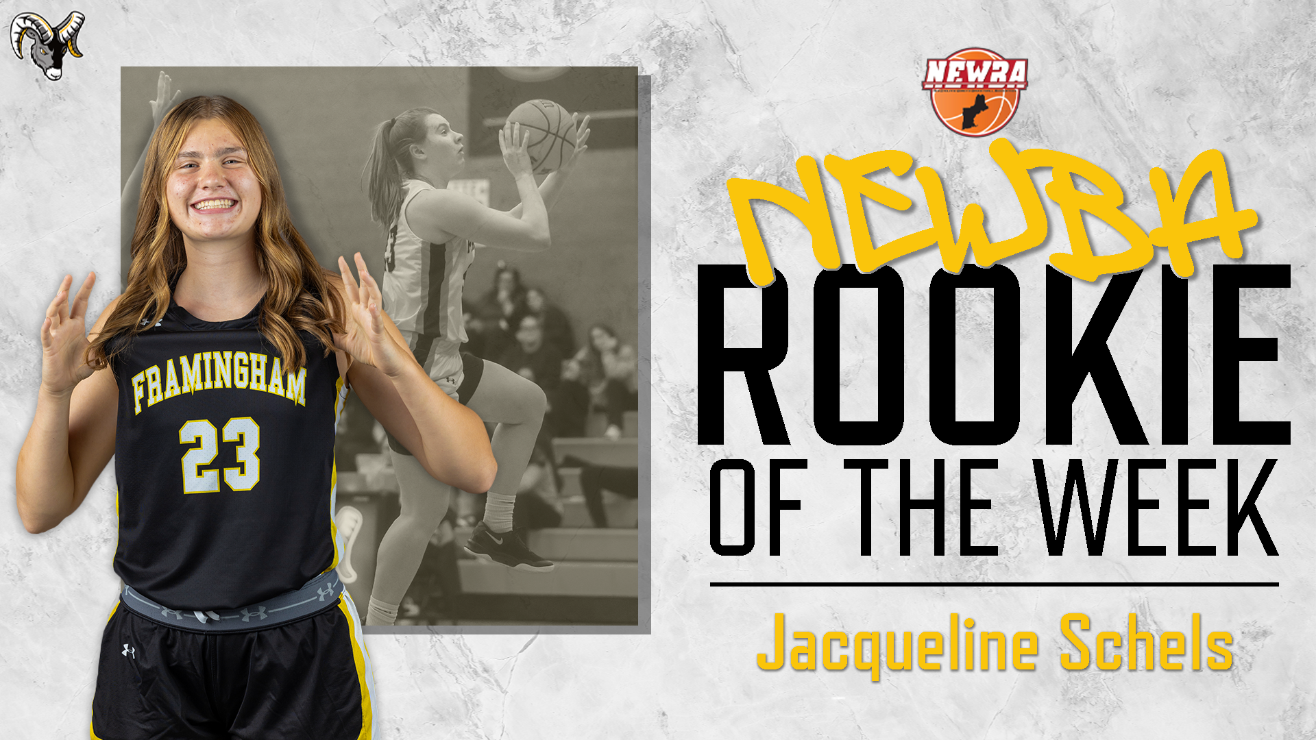 Schels Selected NEWBA Women&rsquo;s Basketball Rookie of the Week
