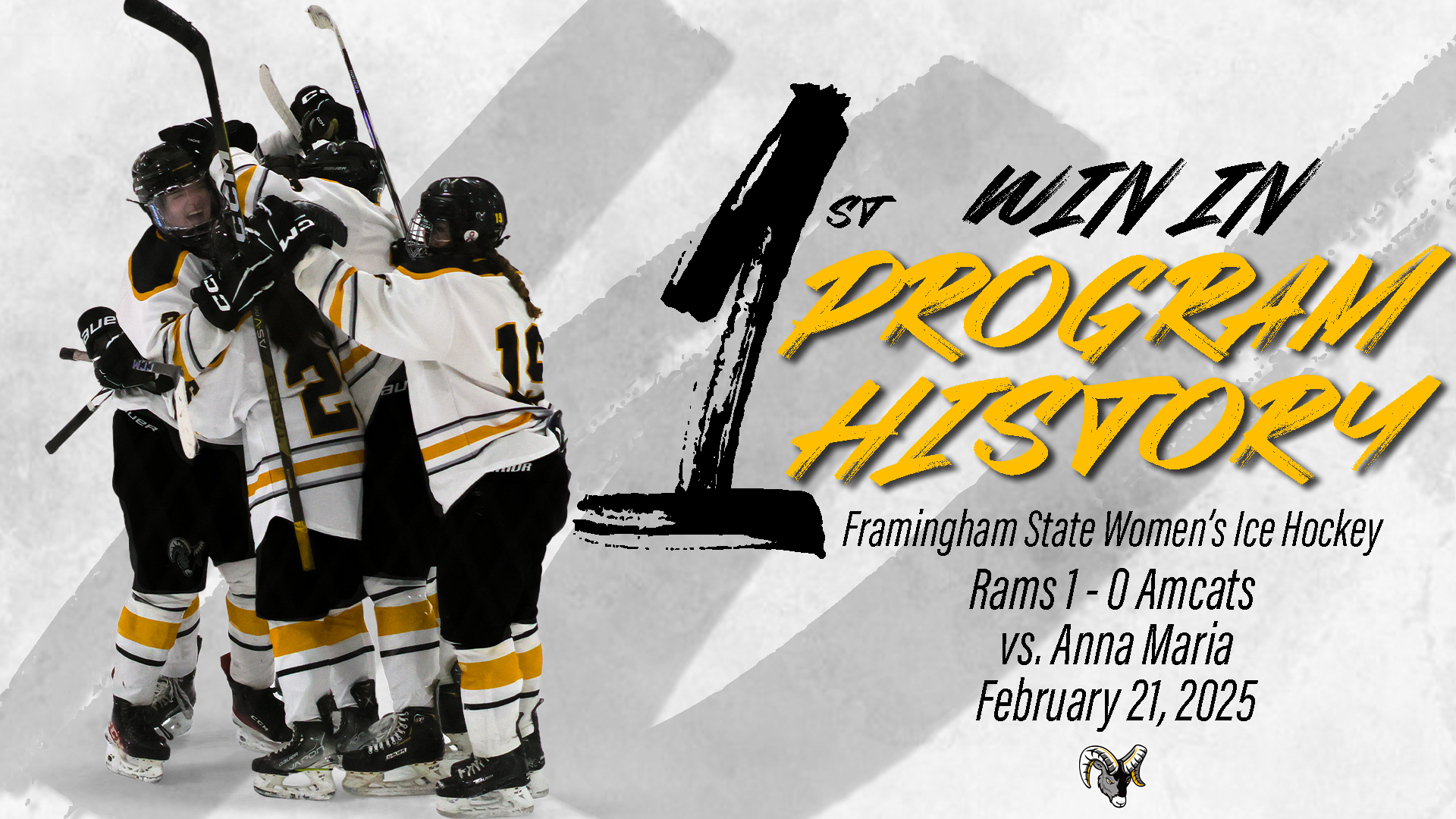 Women&rsquo;s Ice Hockey Notches Program&rsquo;s First Victory; Chamoun Posts Shutout