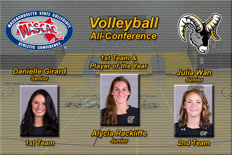 Rackliffe Selected Player of the Year as Volleyball Lands Three on All-MASCAC Teams